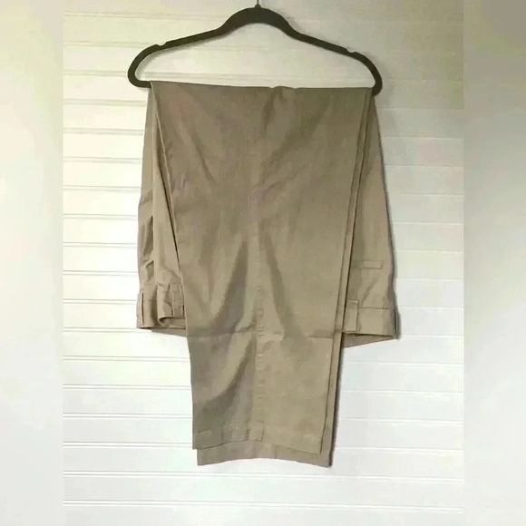 George Foreman Comfort Zone Waist- Relaxer Technology Tan/ Brown Pants 44X30 - Picture 10 of 10